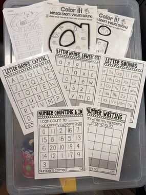 Learning resources- PreK/Kindergarten